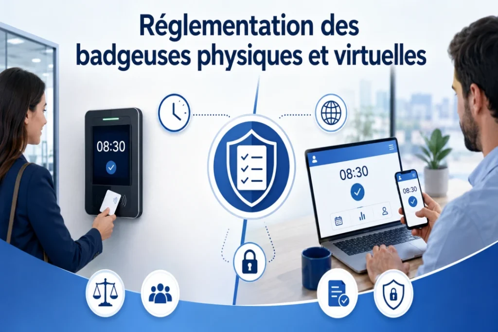 Réglementation des badgeuses physiques et virtuelles : ce qu’il faut savoir