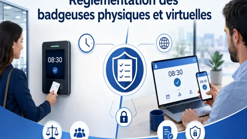 Réglementation des badgeuses physiques et virtuelles : ce qu’il faut savoir